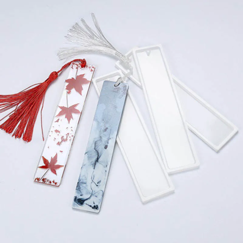 

1pcs Rectangular Bookmark Silicone Resin Silicone Mold Bookmark Diy For Jewelry Crafts Making Bookmark Crafts