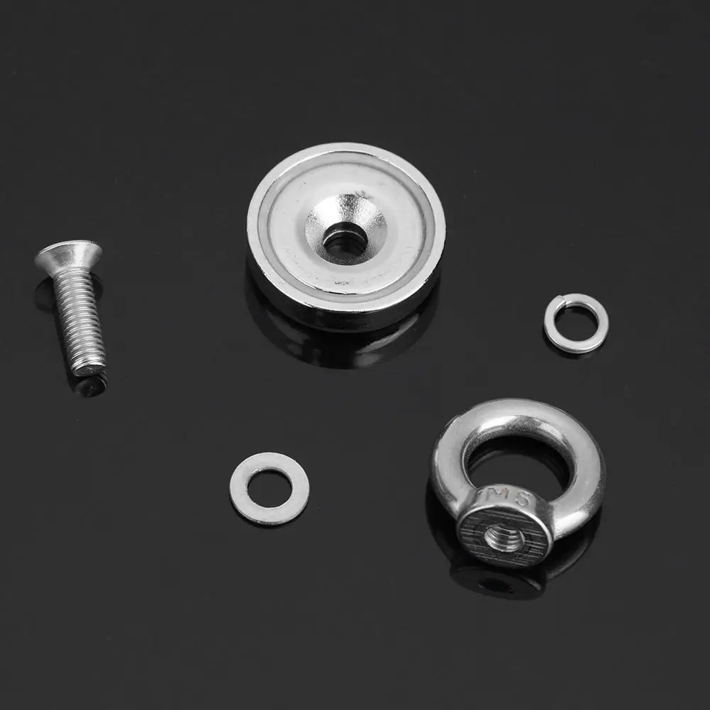 Strong Neodymium Magnet Double Side Search Magnetic hook D48 - D74*28mm Super Power Salvage Fishing Stell Cup Holder | Обустройство