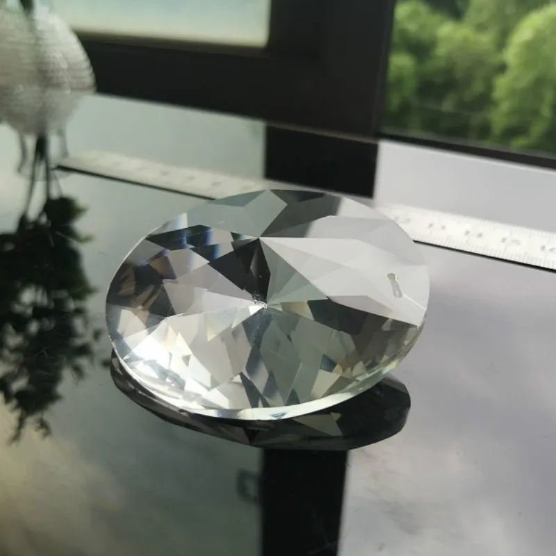 1PC 60MM Round Crystals Pendants Prisms Glass Clear Chandelier Crystal Hanging Ornament Suncatcher DIY Crafts Home Decoration | Лампы и