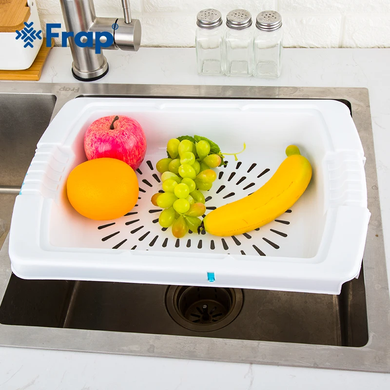 Регулируемая раковина слив кухонный Органайзер мытье овощей и фруктов корзина