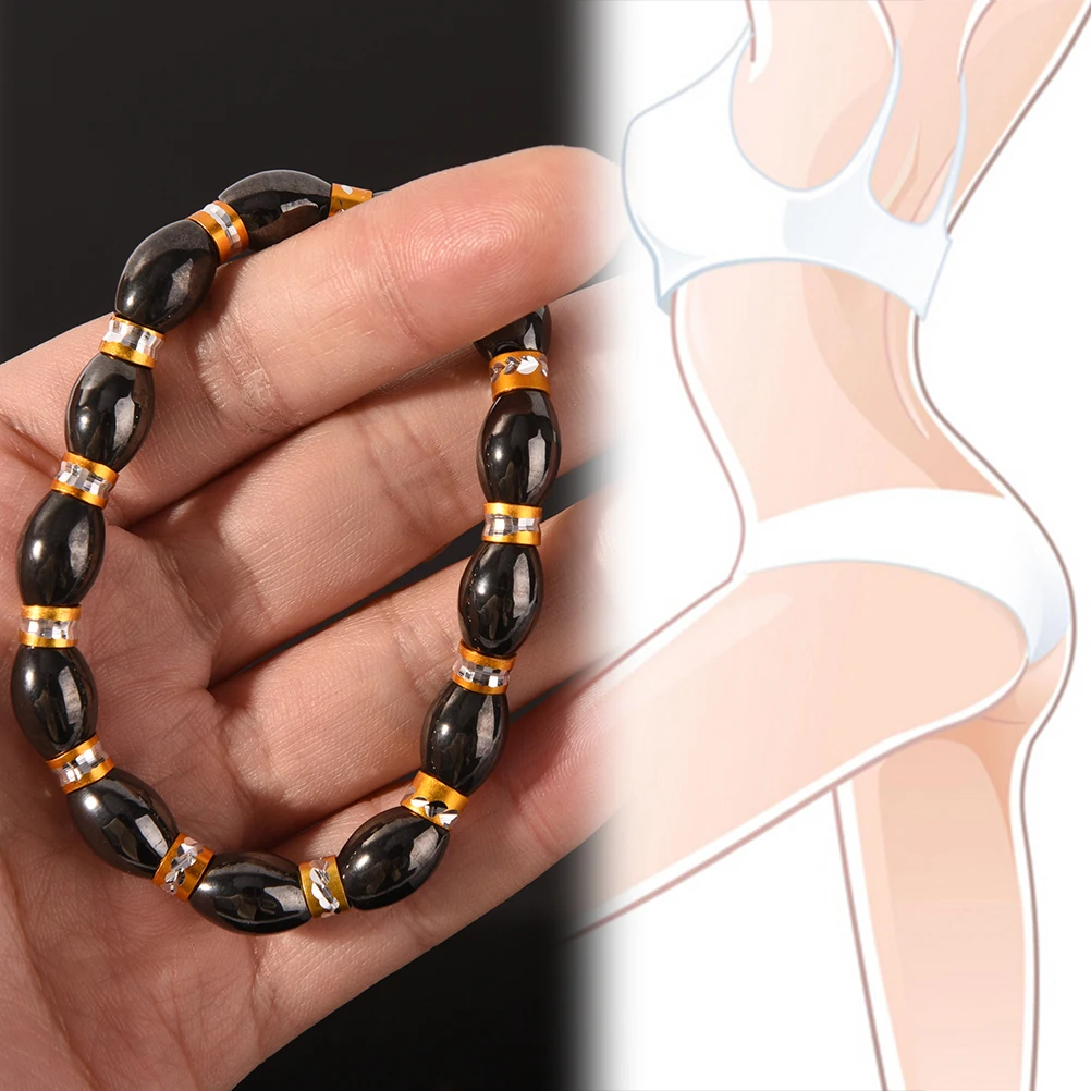 1 шт. Магнитный гематитовый браслет для здоровья женщин и мужчин черный магнитный