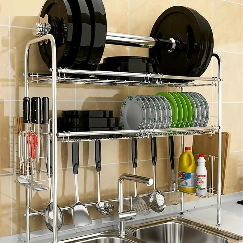 

Accessories Etagere Organizer And Storage Egouttoir Vaisselle Stainless Steel Mutfak Organizador Cuisine Cocina Kitchen Rack