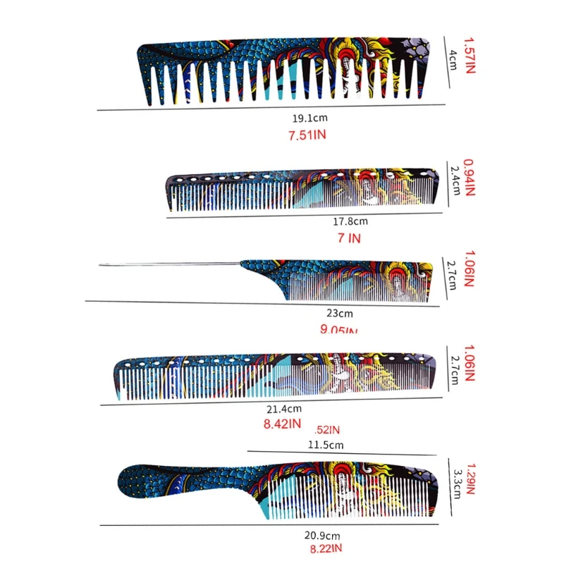 

Y1UF Professional Hairdressing Hair Cutting Anti-static Comb Stylist Hairdresser Styling Tool