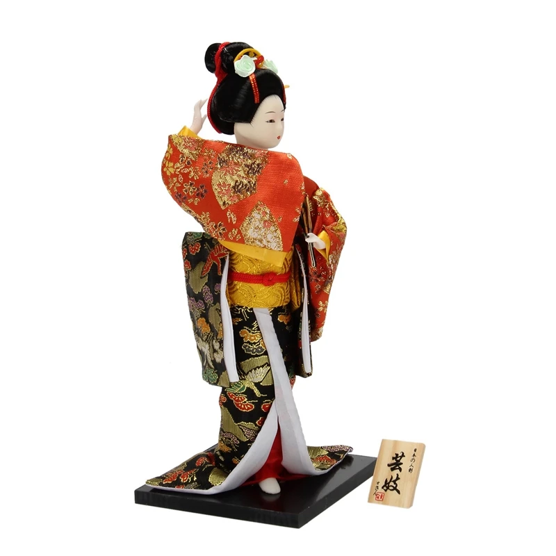 

12Inch Japanese Kimono Geisha Dolls Traditional Japanese Geisha Kimono Doll Sculpture For Children's Gifts