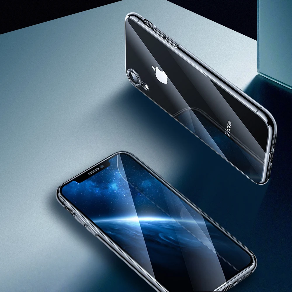 Прозрачный чехол для iPhone XR X XS Max 6 6s 7 8 Plus прозрачный Ультратонкий Мягкий