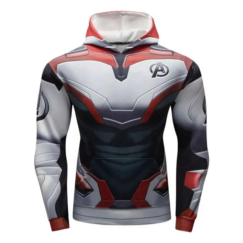 Толстовки с капюшоном 3D принтом мстители Железный человек Человек паук