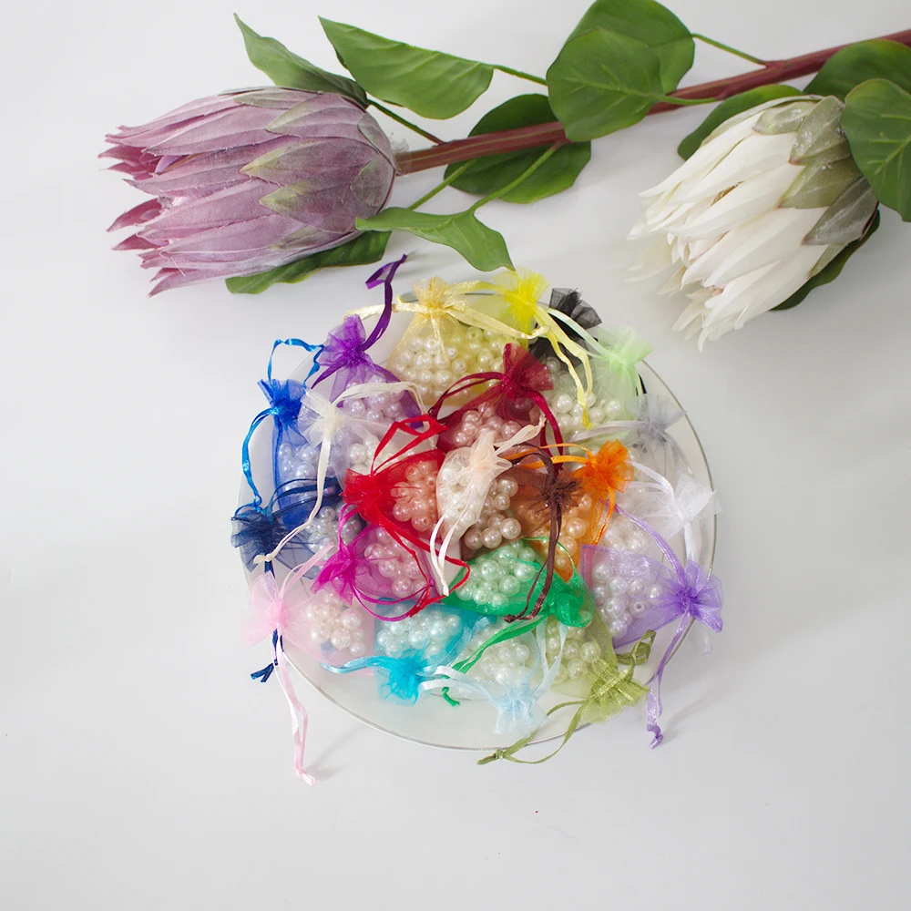 Органза для упаковки ювелирных изделий многоразмерный мешочек 5 × 7 9 12 10 15 сумочка