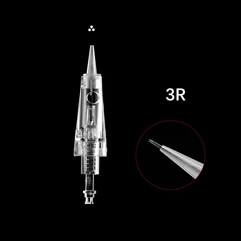 Dr. Ручка Дерма роторная машина микро игла 9 pin/12 pin/36 pin/нано картридж Замена для Дерма Ручка микро иглы татуировки - Габаритные размеры: 3R