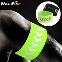cycling reflective safety elastic elastic leggings arm strap with night running arm band bike strap strap reflective leggings