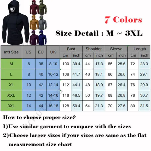 Мужская Спортивная тонкая Толстовка с длинным рукавом толстовка маской