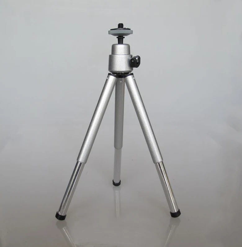 Мини штатив Стенд Портативный для камеры телефон видео проектор Серебряный