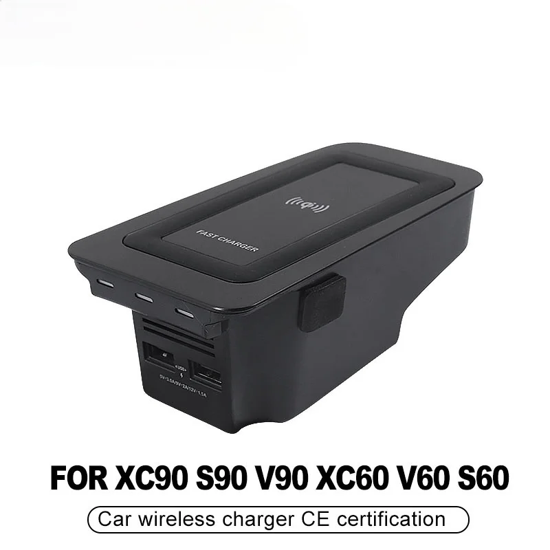 

Update Car Wireless Charger For Volvo XC90 NEW XC60 S90 V90 QI 18 2019