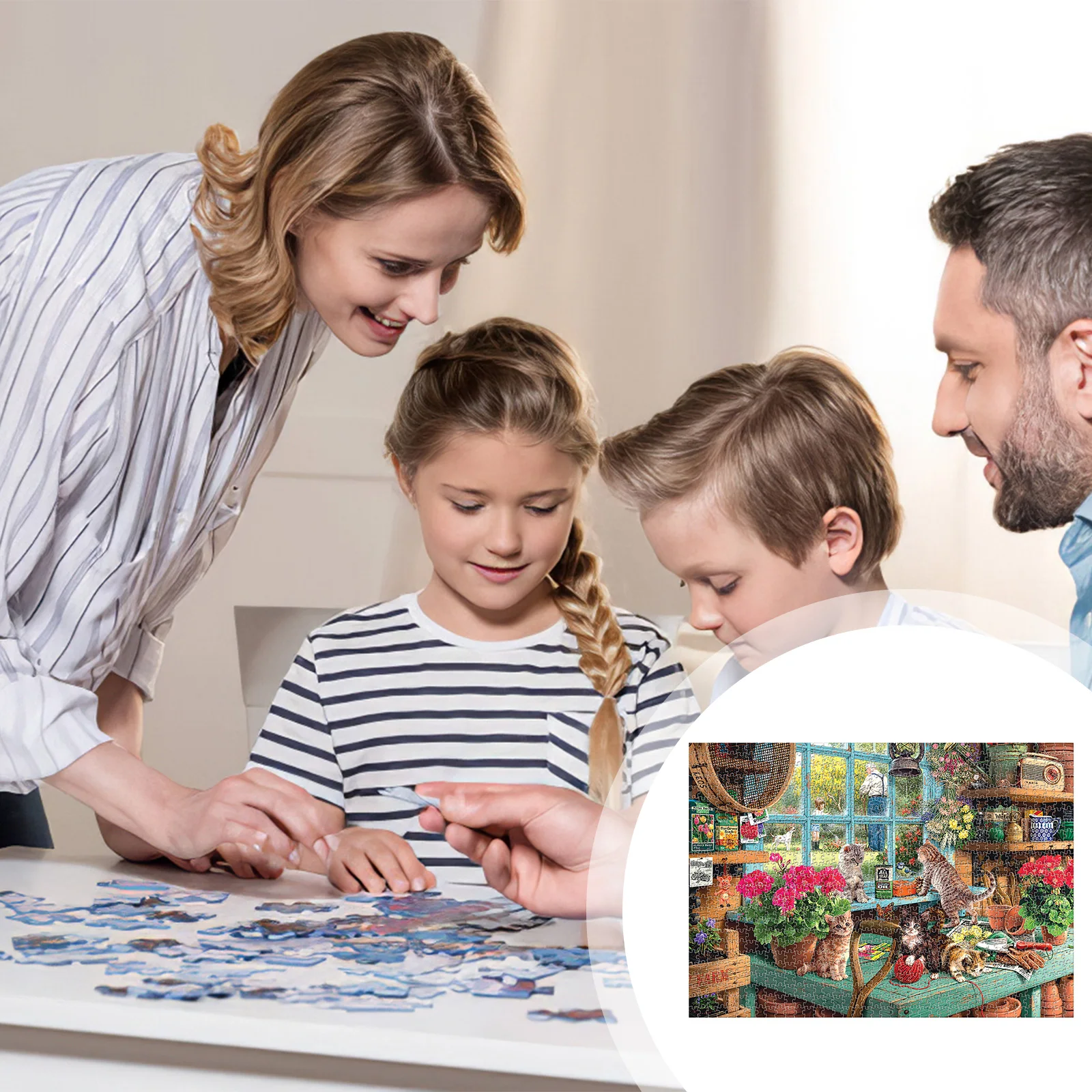 

1000pcs Child Paper Puzzles Jigsaw Educational Scenery Puzzles Toys For Adults Kids Family Jigsaw Puzzle Game Toys Kids Gift