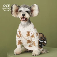 dog sweater clothes pet ropa perro costume para for small dogs coat jacket chihuahua teddy winter bear cardigan knitted clothing