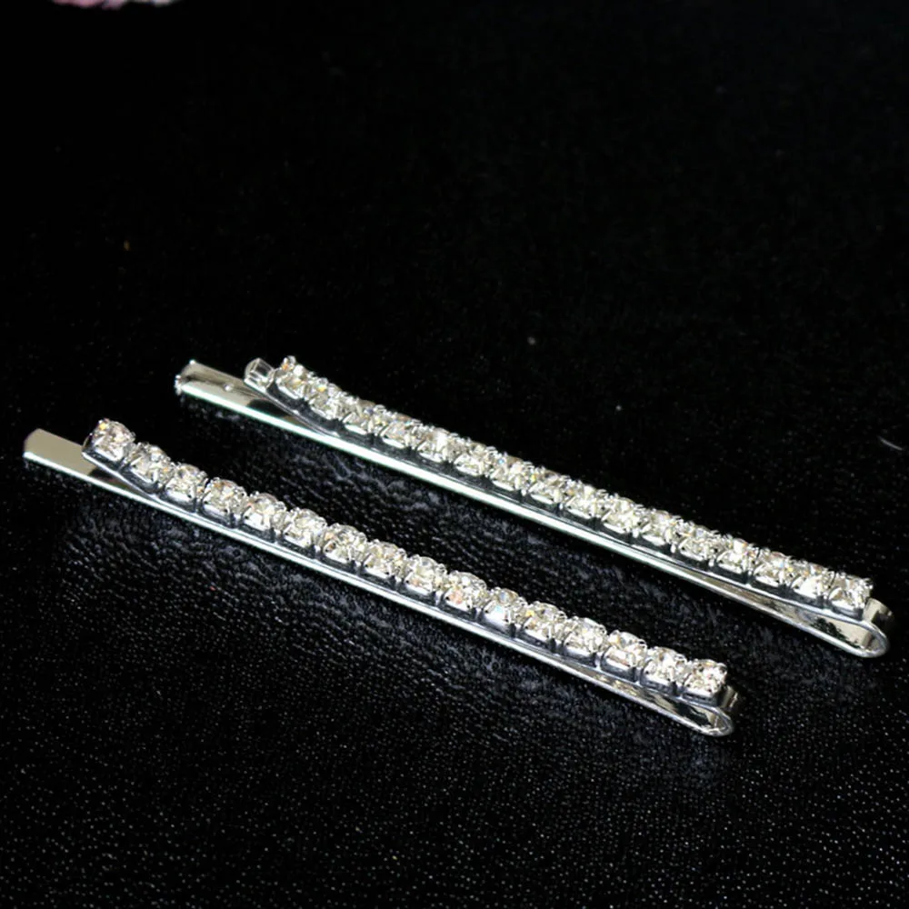 Заколки для волос в Корейском стиле женские модные зажимы с кристаллами