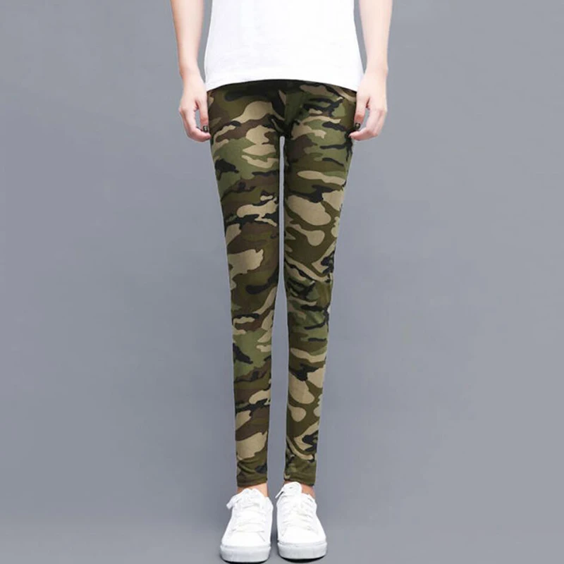 

CKAHSBI Yoga Pants Women Leggings Camouflage Printed Sports Tight Yoga Fitness Leggins Running Trousers Plus Size