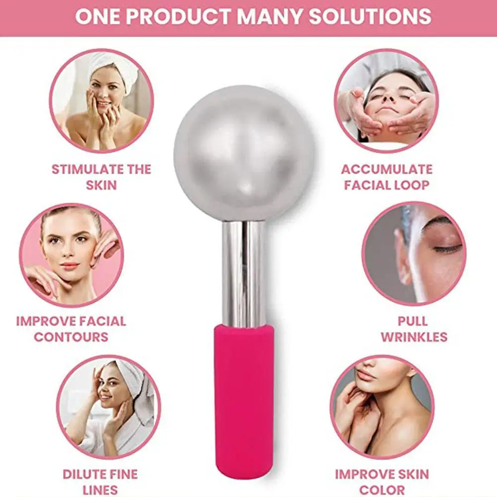 

Eye Massage Ball Face Massage Ice Globes Massage Roller Puffiness Relief Beauty Ball Eyes Beauty Roller Soothing Dark Circle