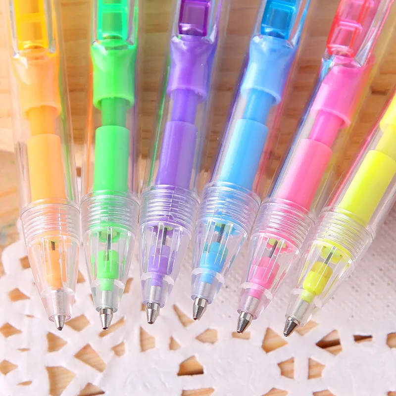 

4Pcs Color Scroll Eraser Mechanical Pencil 0.7mm Writing Tool Kawaii Japanese School Supplies Office Stationery Kids Gifts