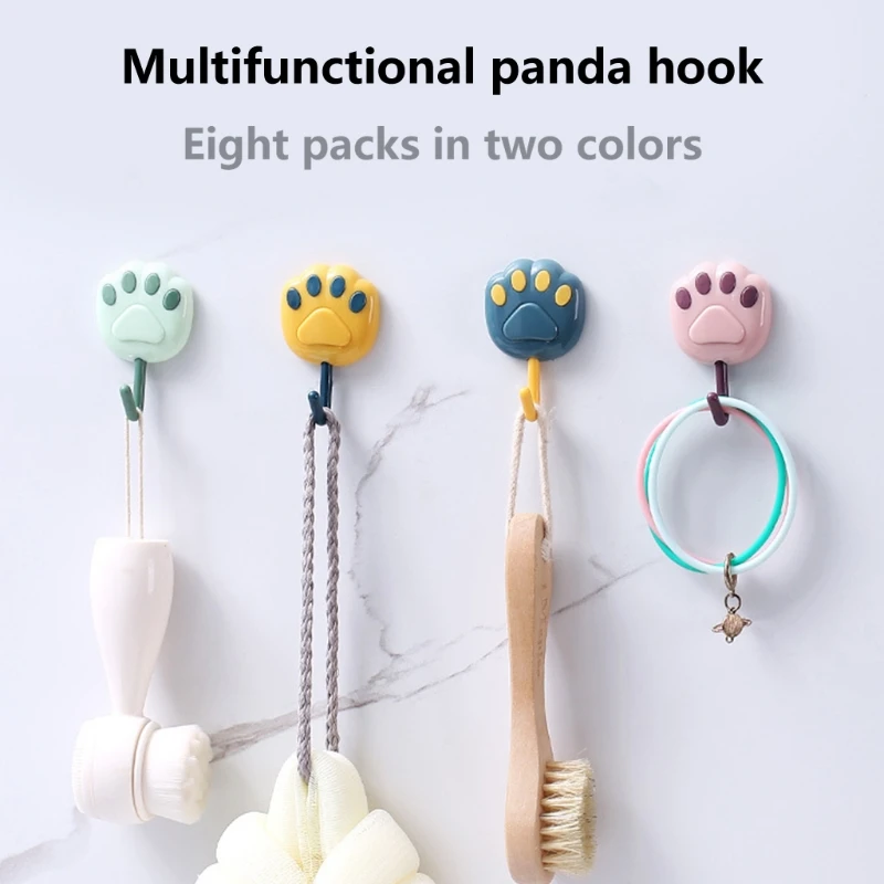 

Cute Self-Adhesive Wall Hooks Towel Hooks for Hanging Coat, Hat, Towel Robe Wall Mount Hook Bathroom and Bedroom