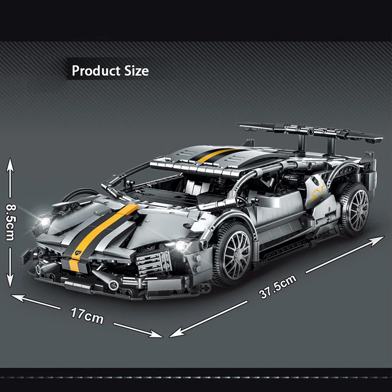 

1337pcs NEW Technic series 23015 Lamborghini Batmobile bricks model super racing car building blocks education kids toys gifts