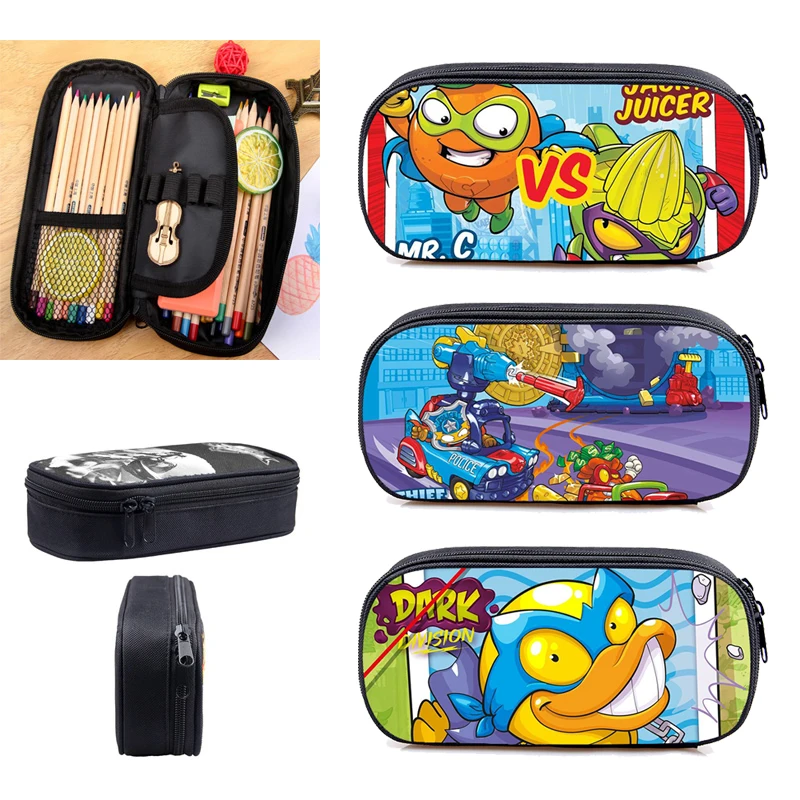 

3D супер Zings косметический Чехол, многофункциональный чехол-карандаш для мальчиков и девочек, косметичка, большая емкость, школьные принадле...
