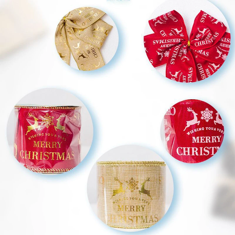 Новогодние украшения 9 шт./компл. ленточная отделка атласная корсажная лента