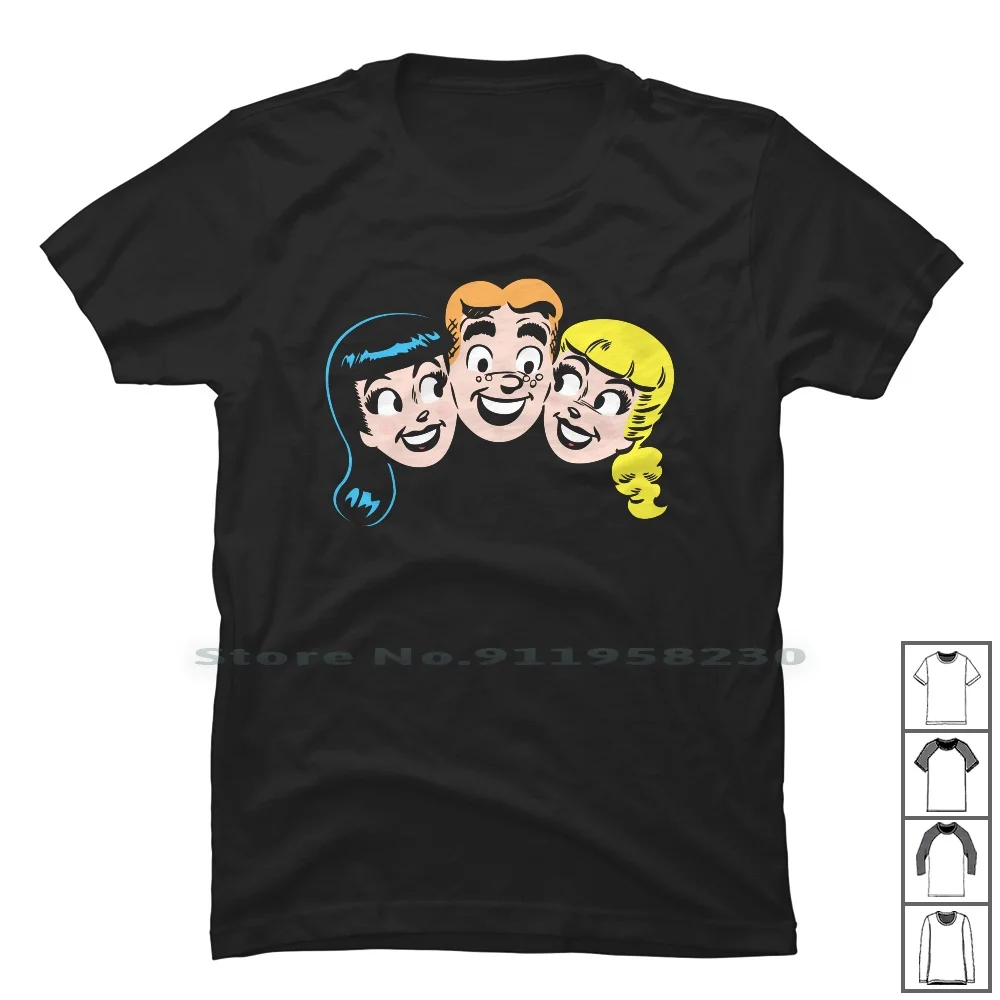 

Футболка Archie's Girls из 100% хлопка, популярный мультяшный Юмор Archie Geek, милый Chi Arc Ny Hi, Забавный