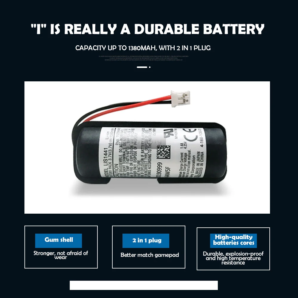 NEW 3.7V 1380mAh LIS1441 LIP1450 Lithium Rechargeable Battery for Sony PS3 PS4 PlayStation Move Motion Controller Game machine | Игрушки и