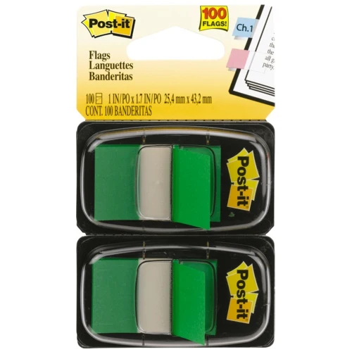 Закладки пластиковые классические Post-it Professional 25 4х43 2 мм блока по 50 закладок |