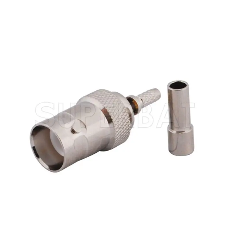 Superbat 10pcs RP-BNC Crimp Female Jack(Male Pin) Connector for RG316 RG179 RG178 1.13mm 1.37mm Cable | Мобильные телефоны и