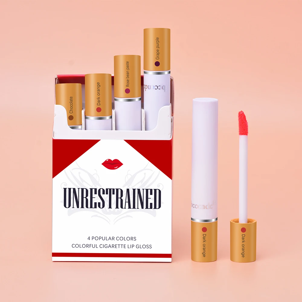 4 шт./компл. Набор губной помады для сигарет водостойкая Матовая жидкая губная