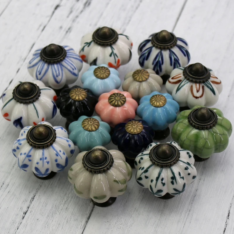 1 шт. Винтаж Цвет мульти Разработанный Керамика винного шкафа ящика детская Dressser