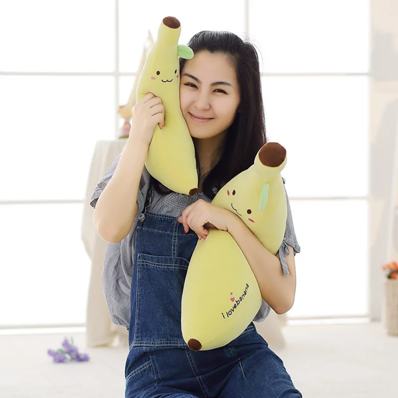 Подушка бойфренда мягкая длинная подушка супер плюшевая игрушка-банан Рождество