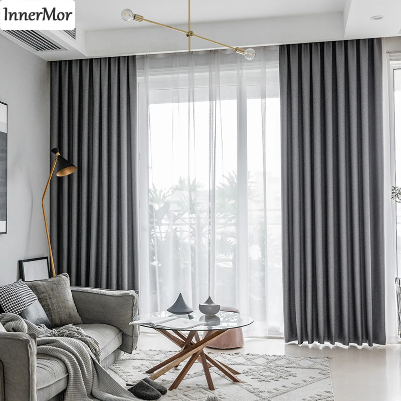 Затемняющие огнестойкие занавески Innermor для гостиниц твердые спальни и кухонного