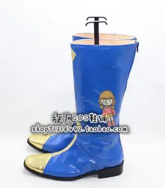 

Code Geass Cosplay Lelouch Zero Blue Cosplay Shoes Boots Hand Made Custom-made For Halloween Christmas CosplayLove