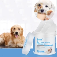 130pcs dog cleaning pet eye ear wet wipes dog cat cleaning wipes grooming tear stain remover gentle non initiating wipes towel
