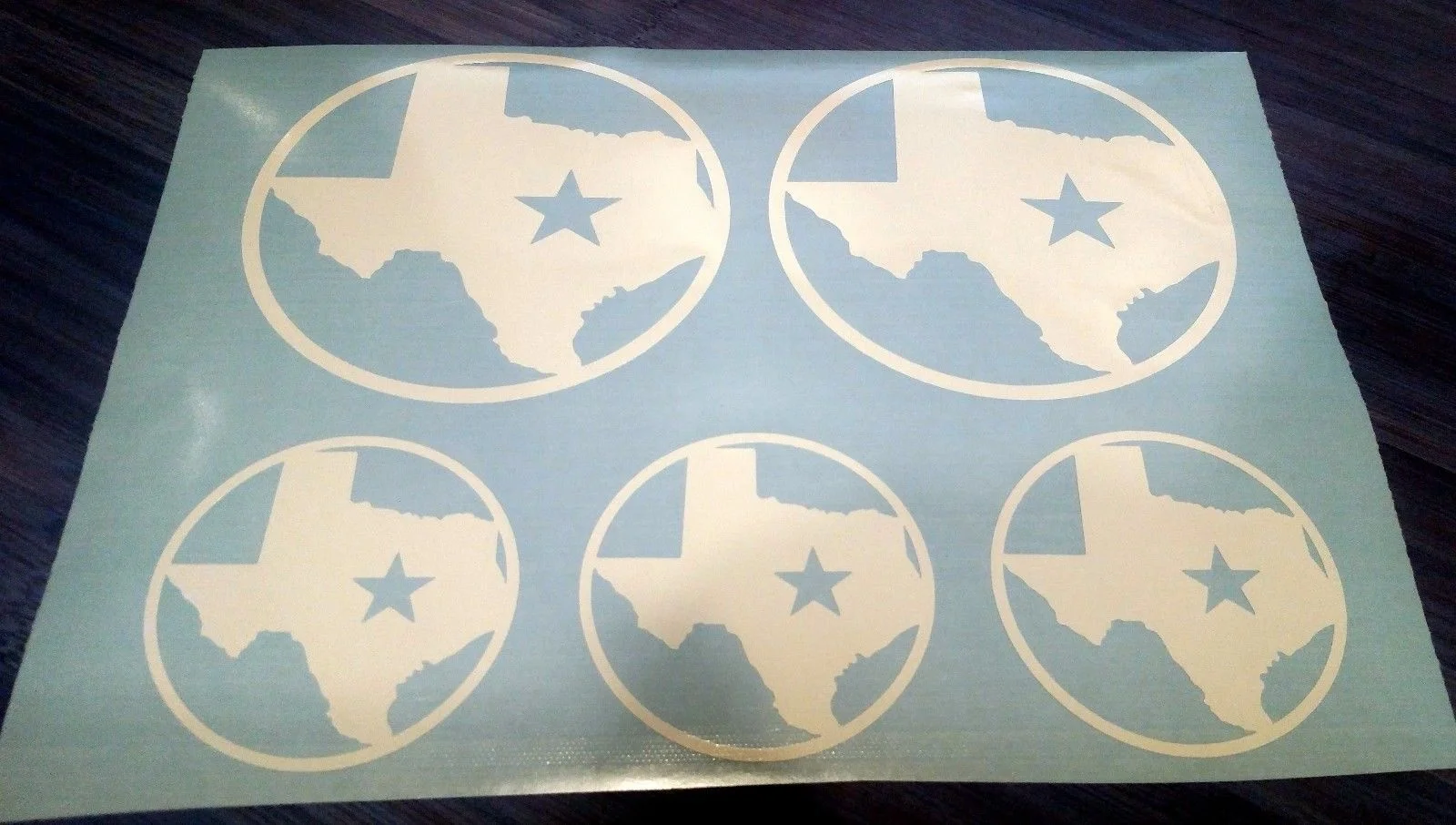 

Индивидуальные виниловые наклейки для штата Техас, набор из 5 шт., доступно множество цветов