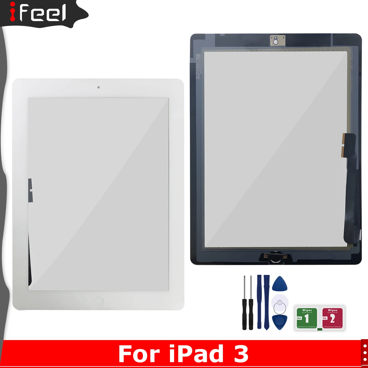 Для iPad Mini 3 Mini3 A1599 A1600 A1601 сенсорный стеклянный экран дигитайзер с кнопкой |