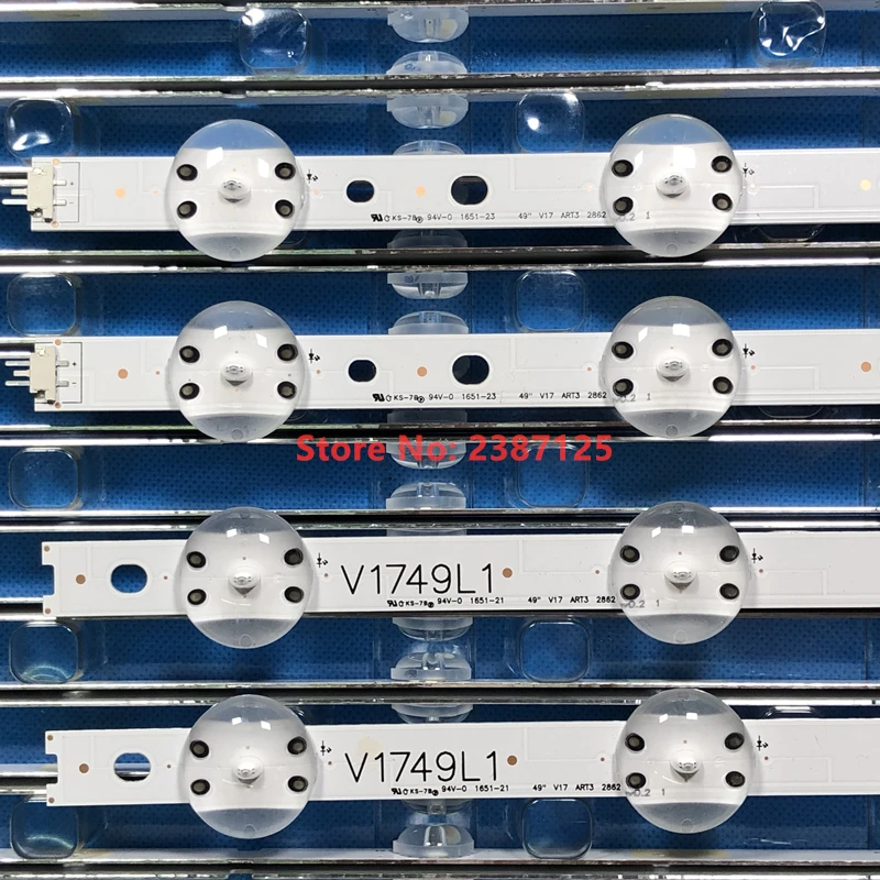 Светодиодная лента для подсветки телевизора LG 49 '' 4 шт. 6916L-2862A 6916L-2863A V17 R1 + L1 ART3