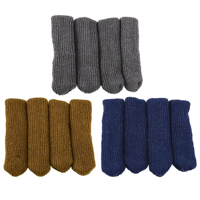 

3 Sets of Chair Foot Covers for Solid Wood Floor Protection Chair Leg Socks