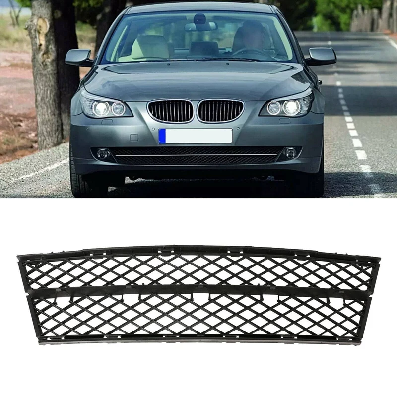 Для-BMW 5 серии E60 E61 2008 - 2010 Новый передний бампер нижний центральный сетчатый