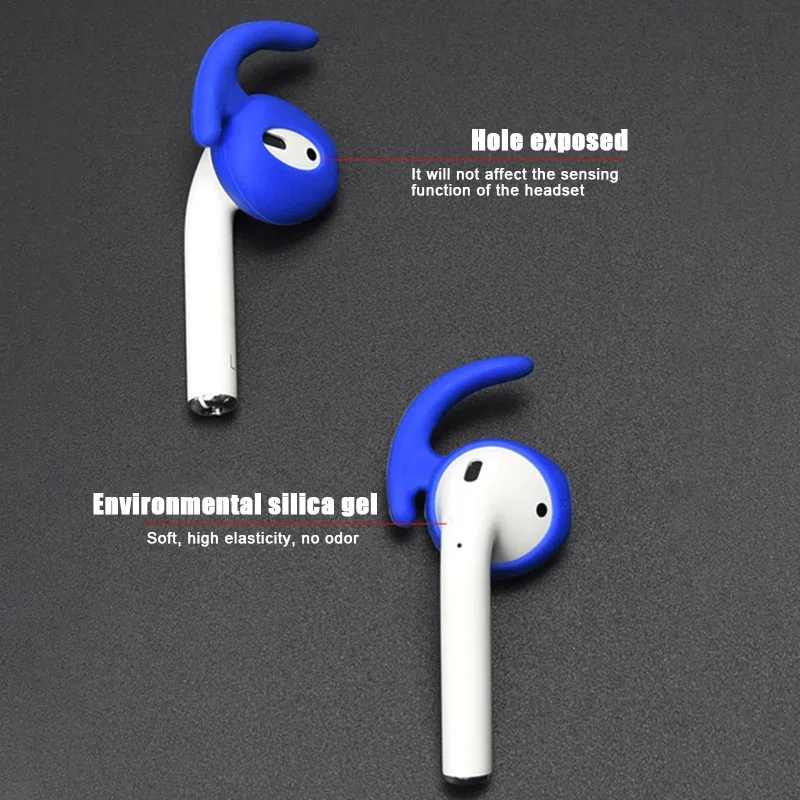

2pcs Wireless Blue Tooth Headset Silicone Case Sports Anti- Skid Earplugs for Runners Earphone Accessories Earplugs H-best