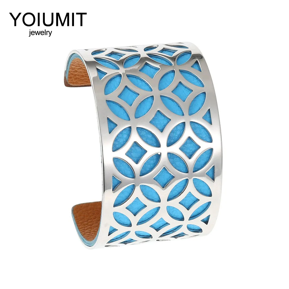 Кремо браслеты широкие для женщин ювелирные изделия из нержавеющей стали