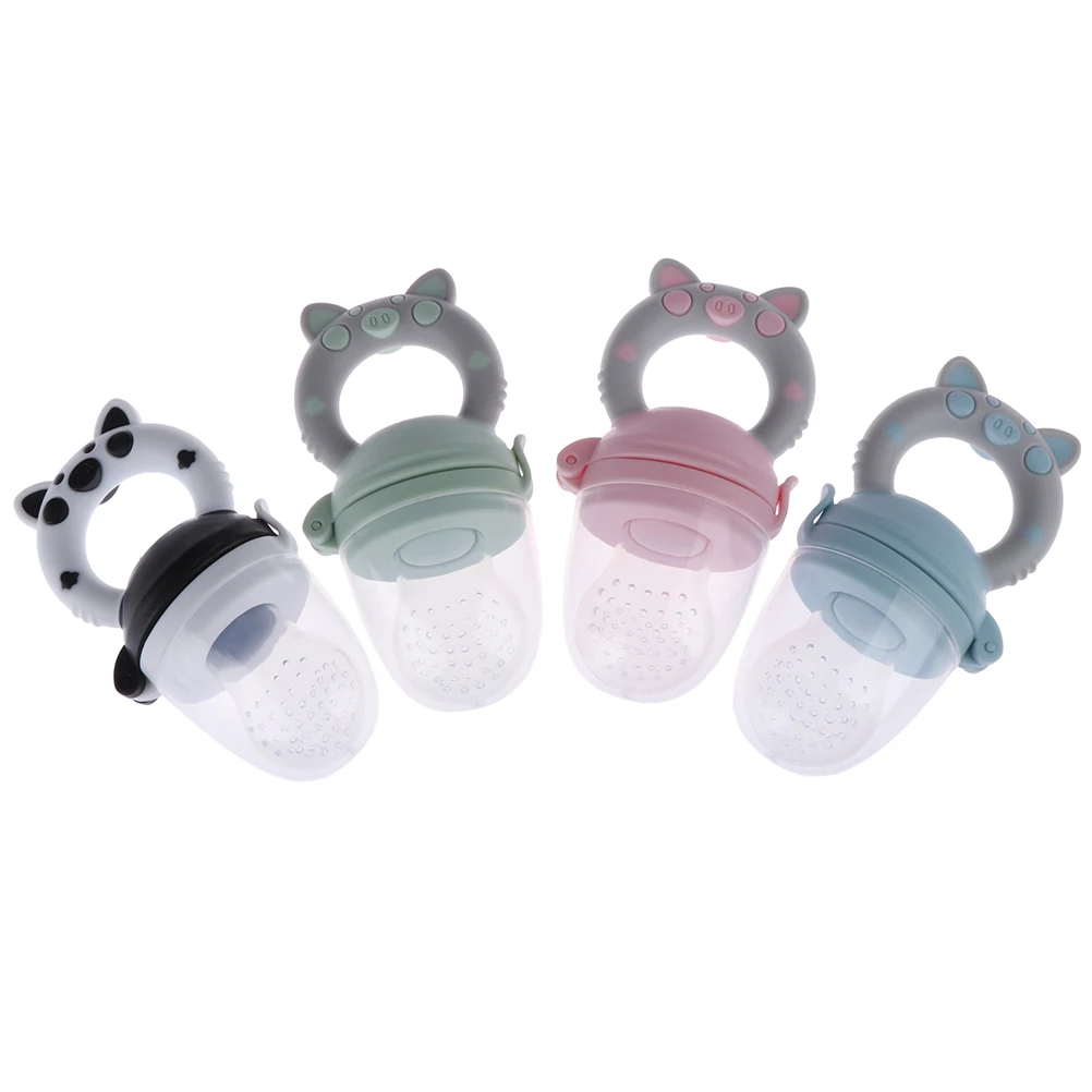 Chupete de silicona para morder, alimentador de frutas, mordedor, alimentador para beb&eacute;, 1 unidad-0
