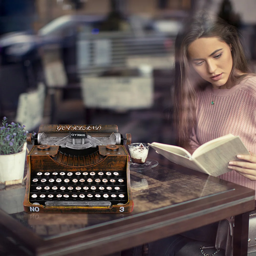 

1Pc Vintage Typewriter Iron Art Typewriter Manual Typewriter Photo Prop