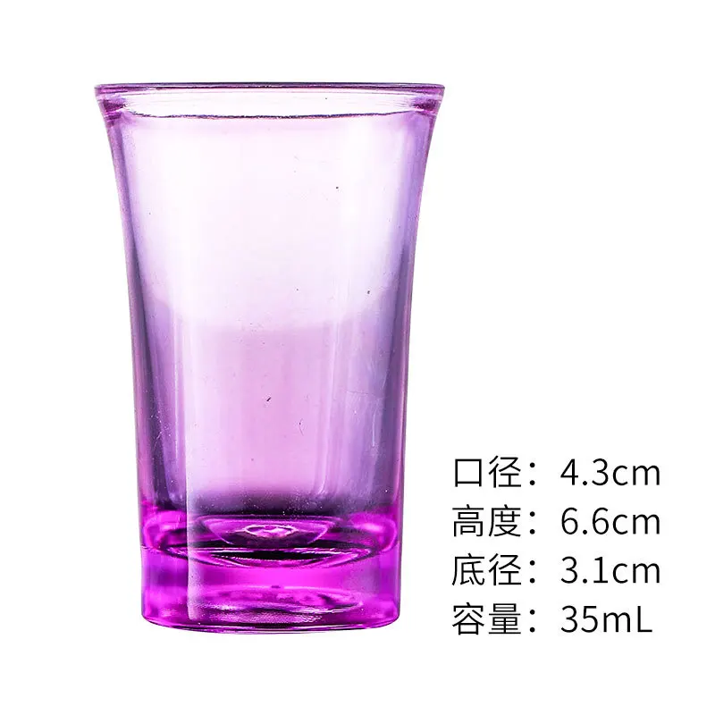 10 шт. акриловые стаканы для виски и водки 35 мл | Дом сад