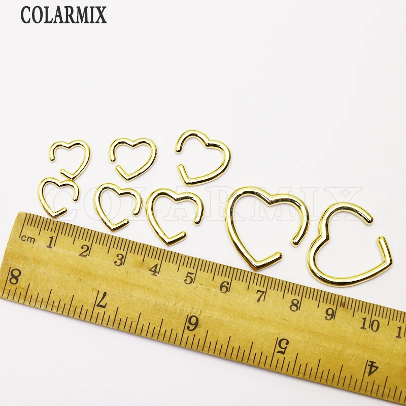 

4 Pairs Heart hoop earrings for women jewelry Stackable Heart golden earrings for women Trendy Hoop earrings gift for lady41236