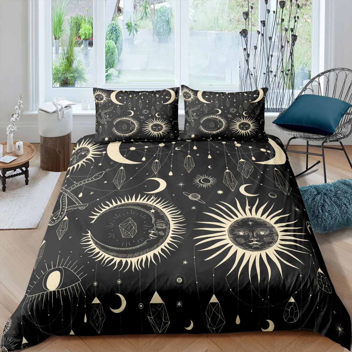 

Creative Printed Comforter Cover Fashion Design Bedding Set Quilt Cover Pillow Cases Single Double Queen King Duvet Cover Set