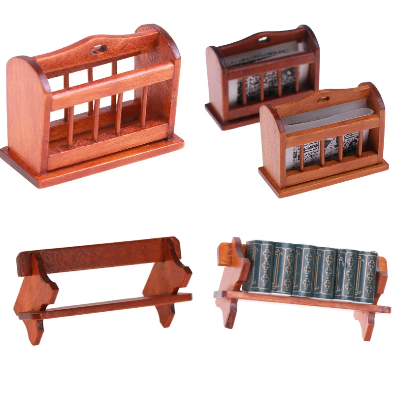 1 шт. 1/12 весы кукольный домик миниатюрная деревянная книжная полка милые мини