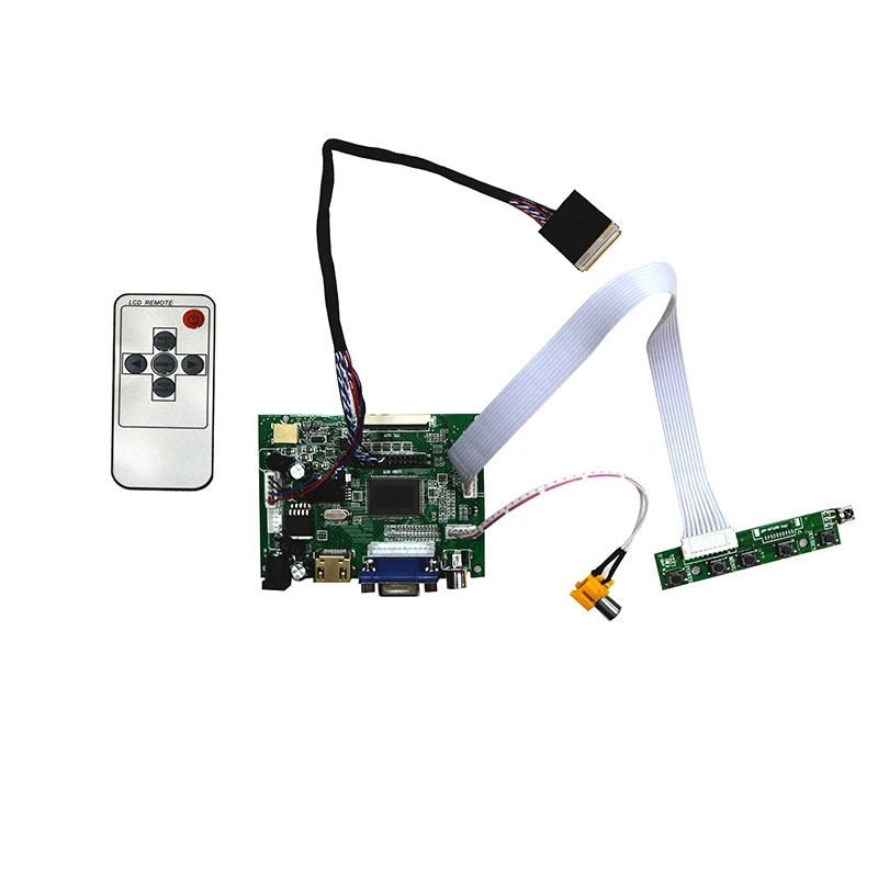 Фото Бесплатная доставка HDMI, VGA, AV пульт дистанционного управления Набор для платы ЖК-контроллер для 10,1 дюймов N101BGE-L31 1366x768 светодиодный Экран №1